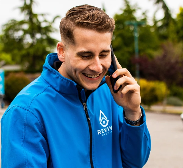 a man talking on the phone