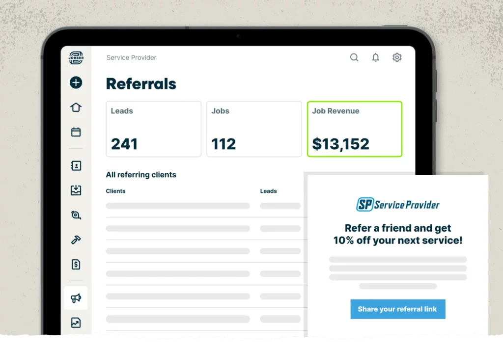 Image-referrals A mobile device displaying referrals