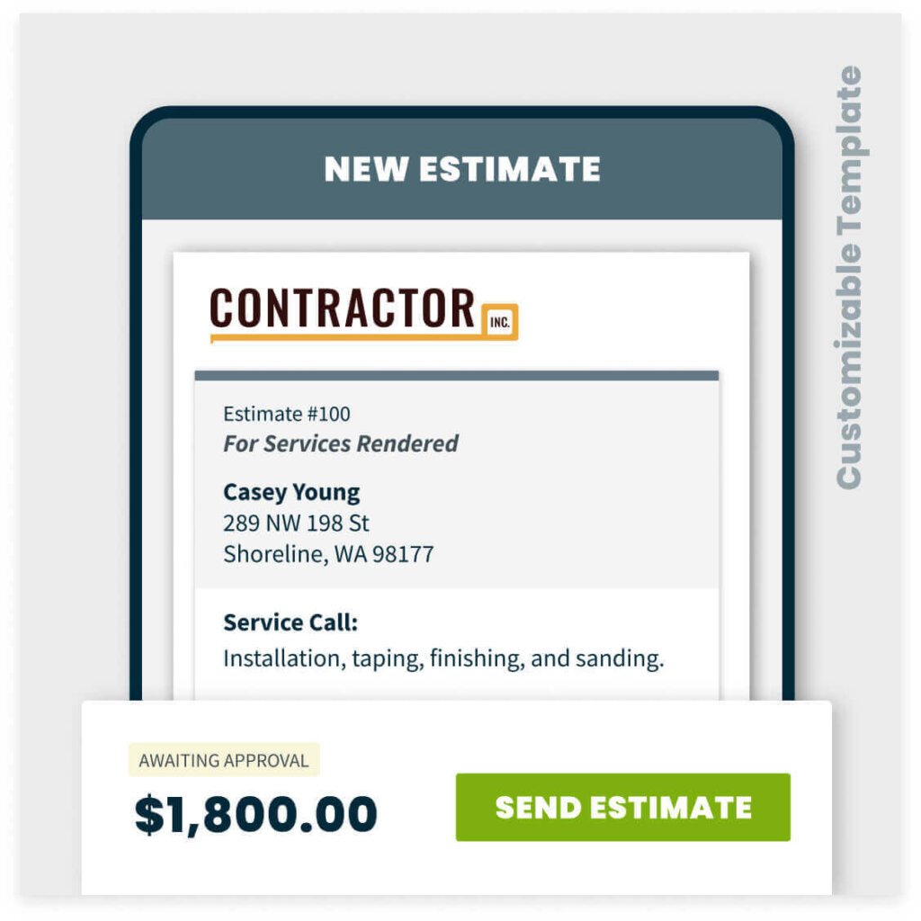 contractor estimate template
