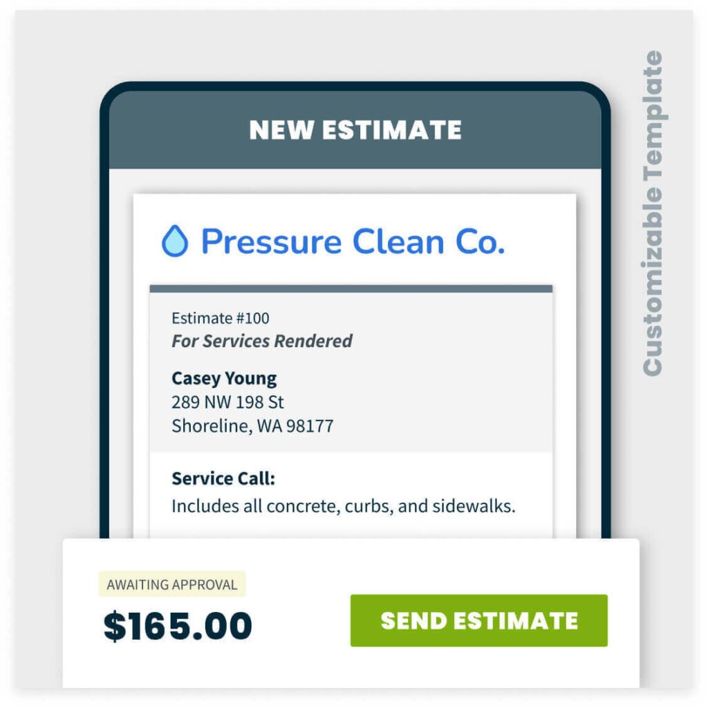 pressure washing quote template