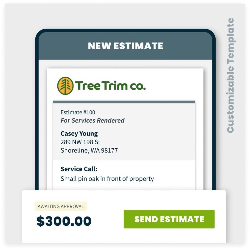 printable tree service estimate template