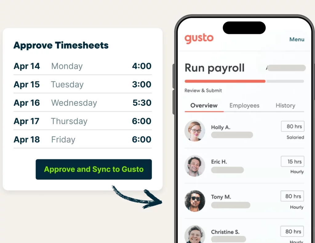 Keep employees organized with Gusto