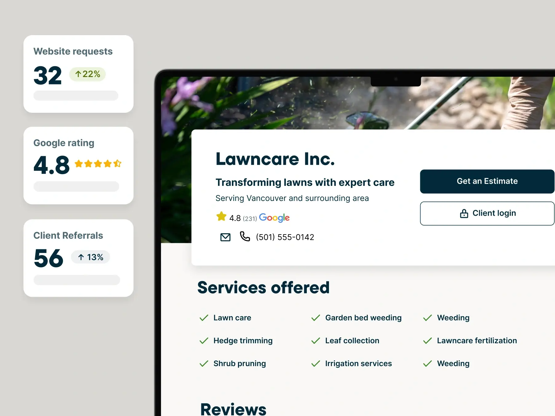 A qoute in the Jobber app