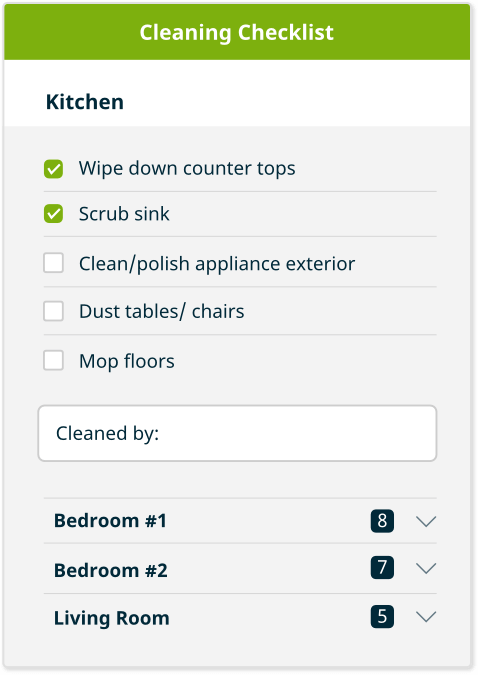 Example of a Cleaning Business Checklist