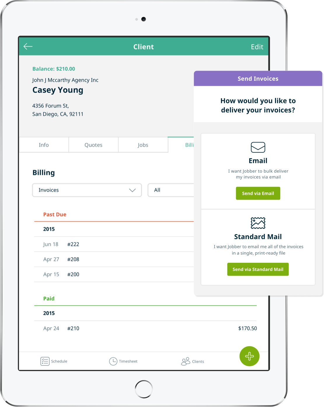 lawn care invoice app