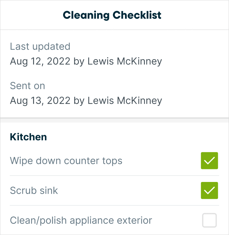 Site Visit Checklists