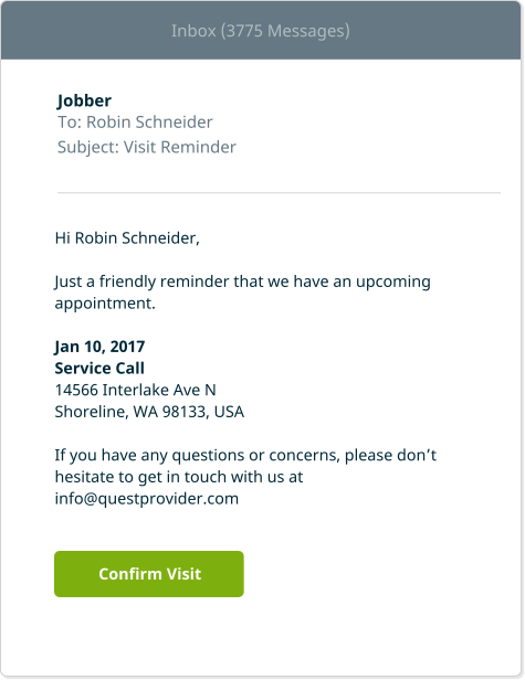 Email Appointment Reminders