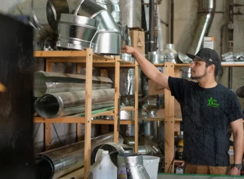 image of appliance repair technician after using Jobber's appliance repair software