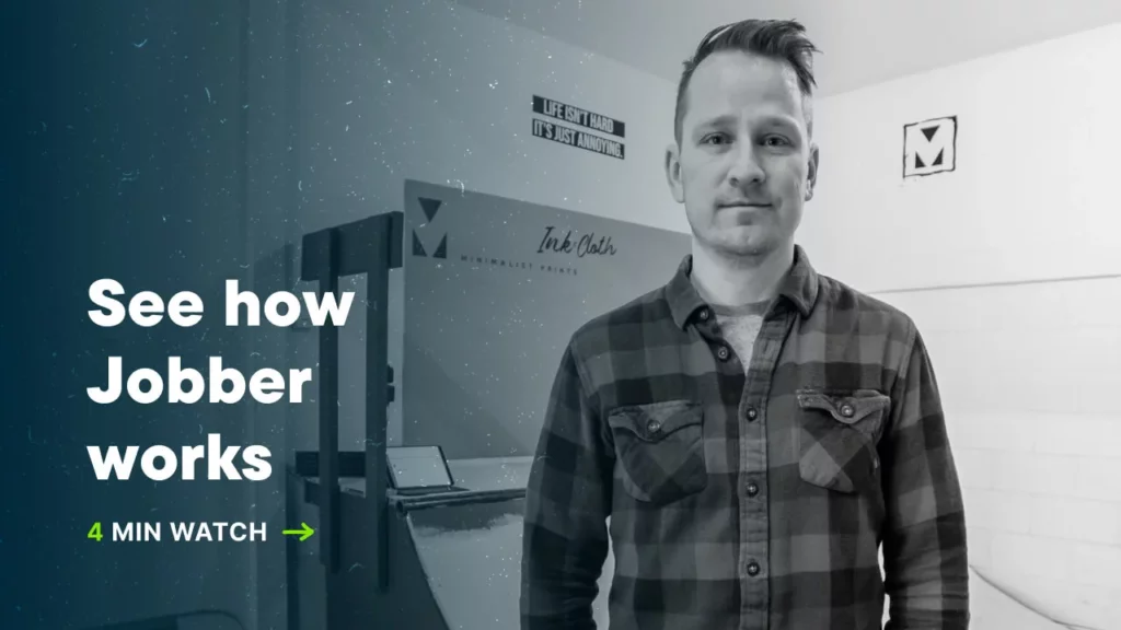 image of service provider looking at the camera with a caption that reads See how Jobber works