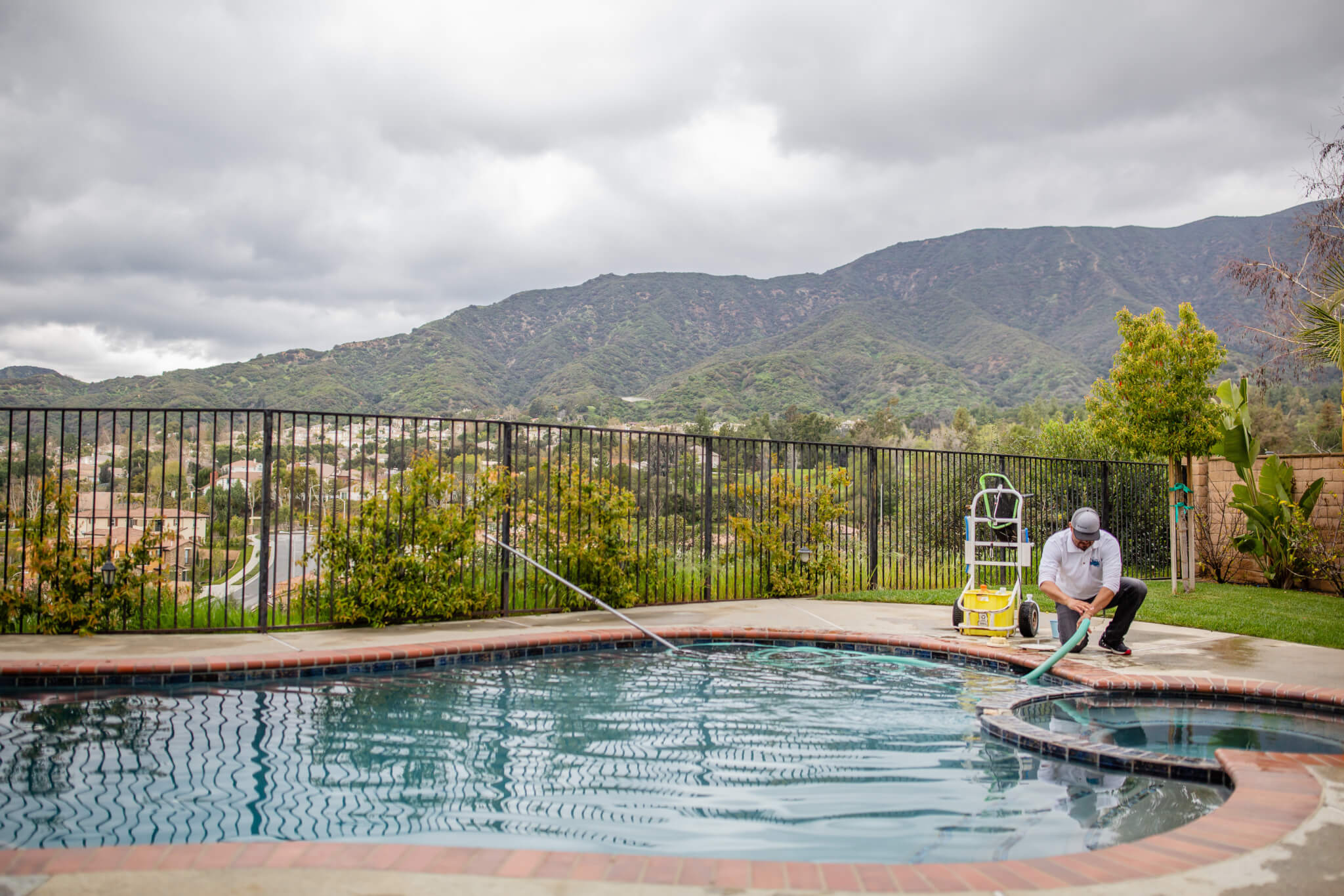 Pool Service Professional who uses work order software