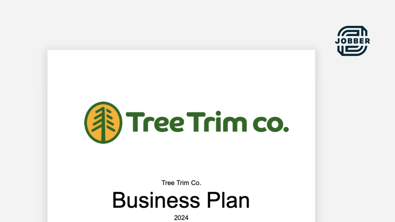 preview image of tree service business plan