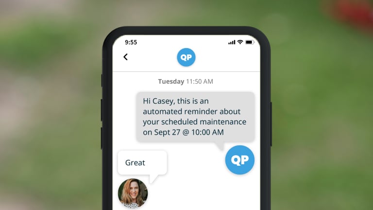 appointment reminder text message