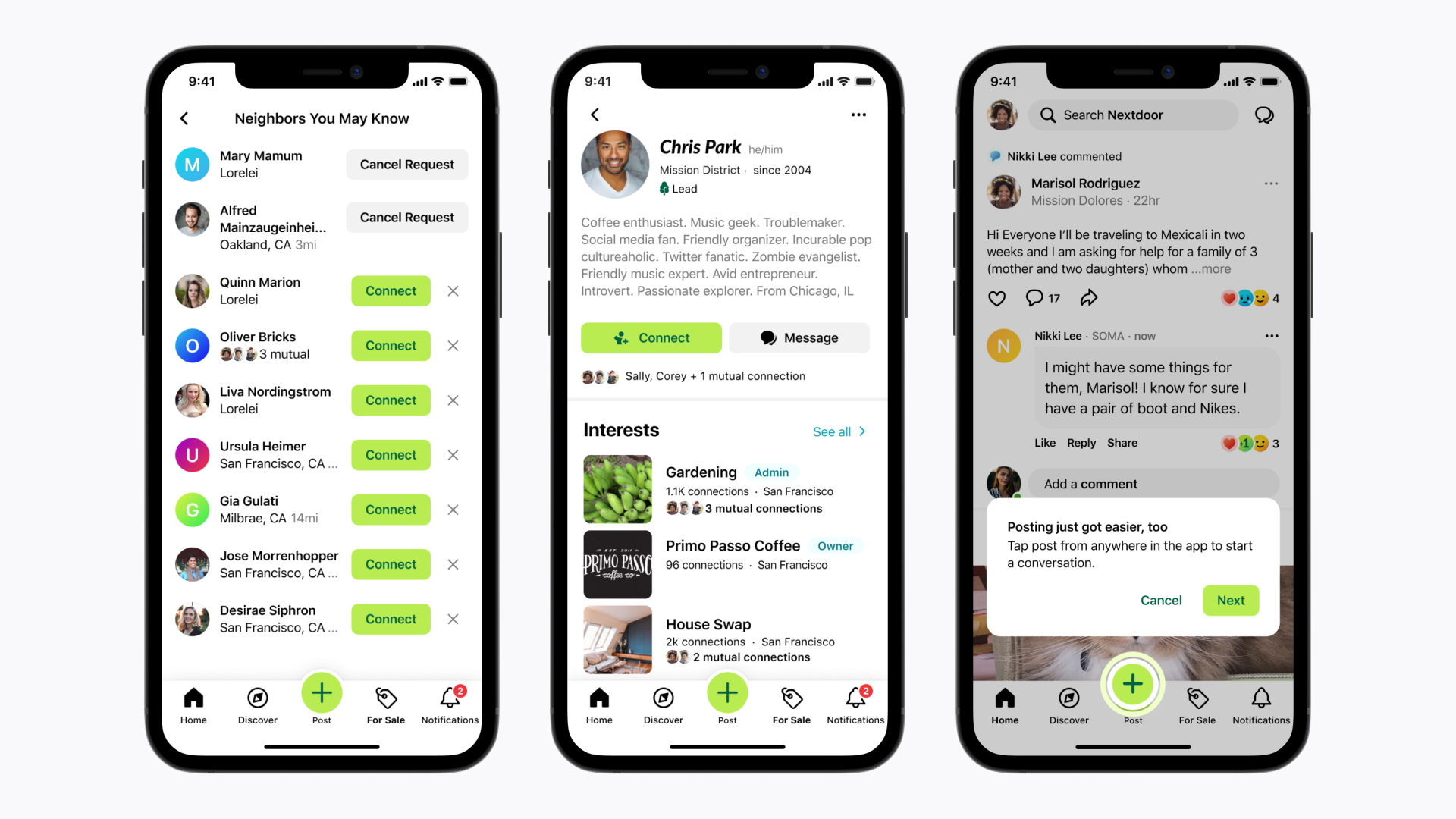 Nextdoor app on mobile devices