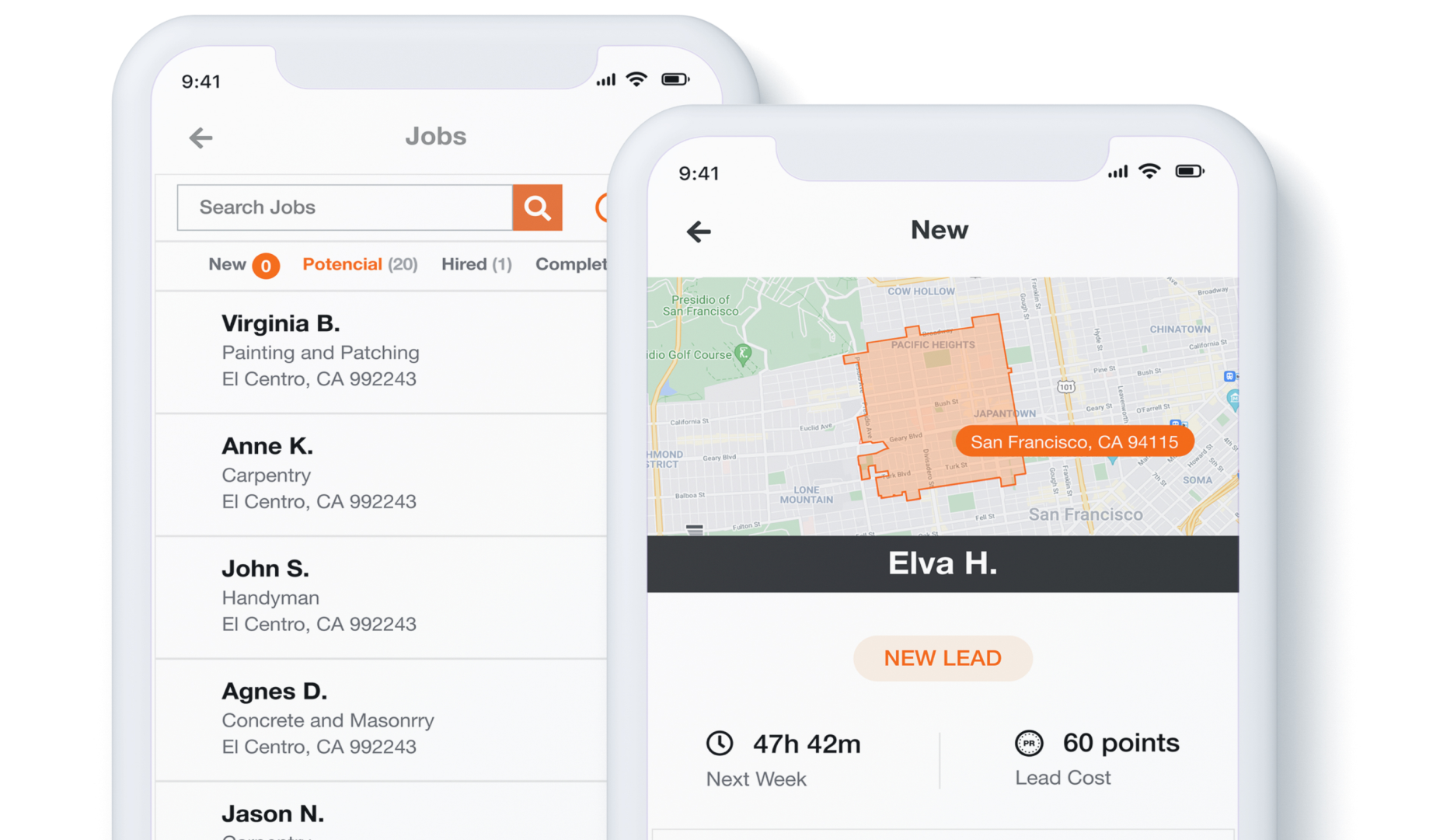 Pro Referral app on mobile devices