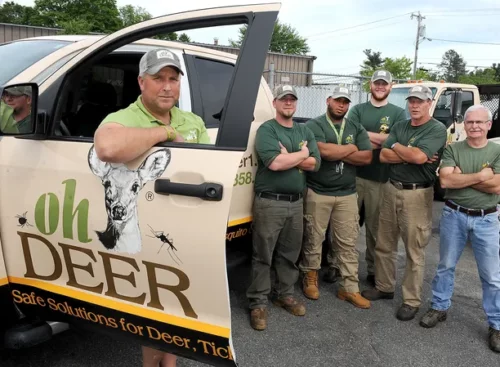 ohDEER pest control vehicle wrap