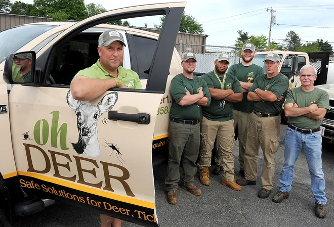 ohDEER pest control vehicle wrap