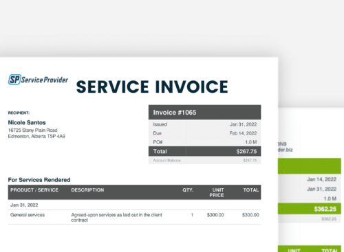 Preview of how to write an invoice
