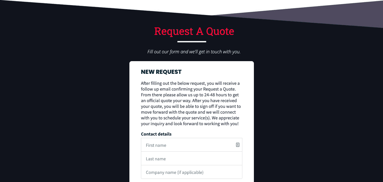 image of Bye Bye Mosquito Guy's online booking form