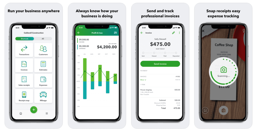 QuickBooks Online app for painting contractors