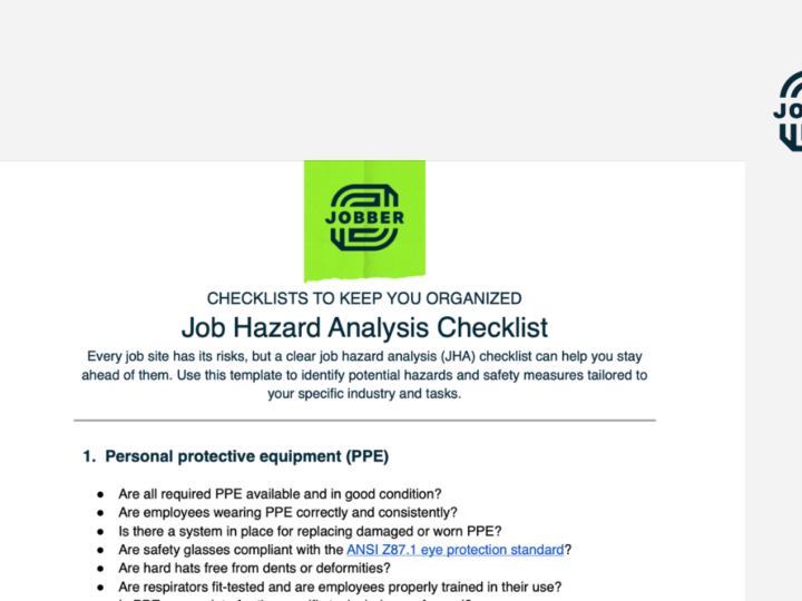 Job Hazard Analysis (JHA) Checklist [Free Checklist Template]