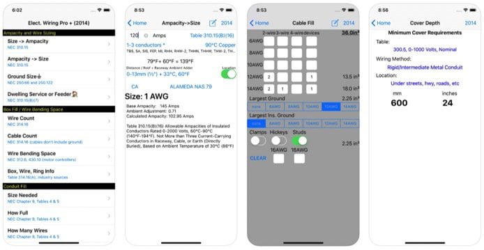 image of Electrical Wiring Pro app on the app store