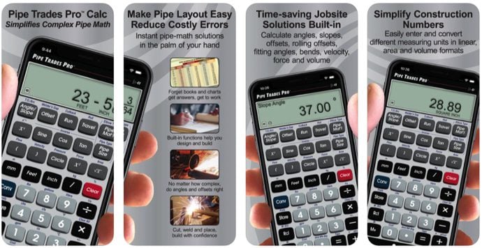 Preview of the Pipe Trades Pro app for handyman businesses
