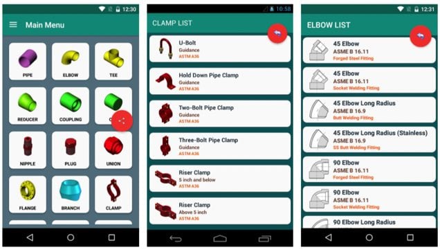 image of Pipe and Fitting app on the app store