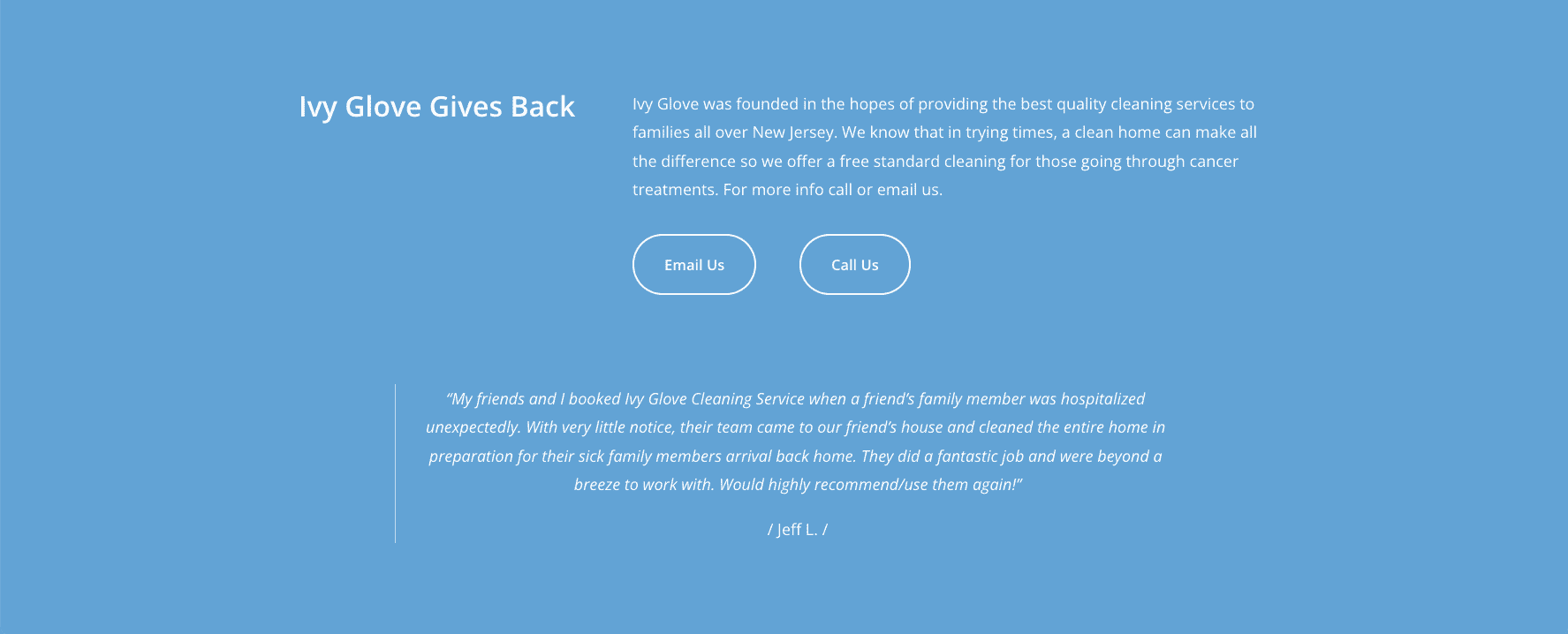 Cleaning websites - community page screenshot
