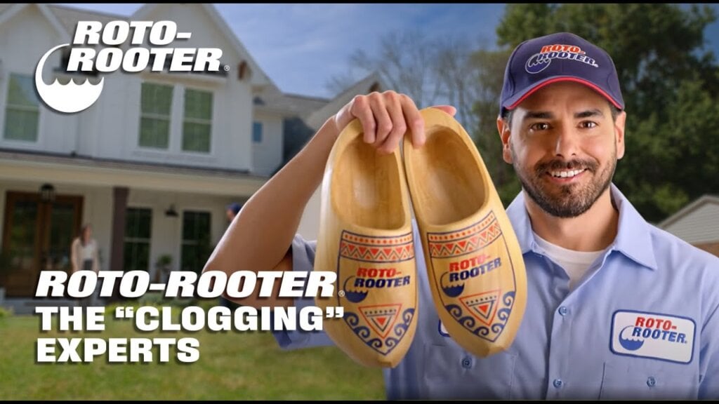 YouTube thumbnail for Roto-Rooter video advertisement about 