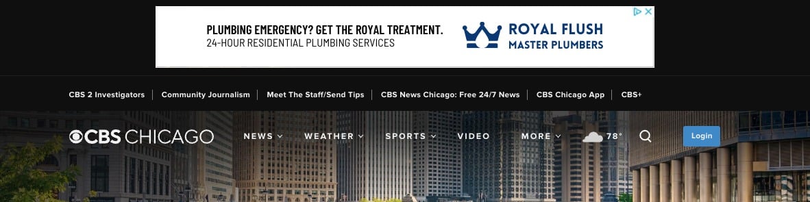 Example of plumbing Google Display Ad