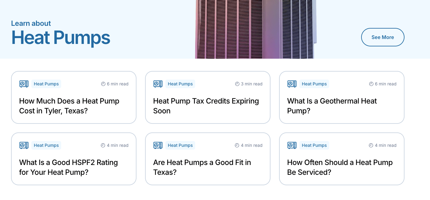 image of HVAC.com website