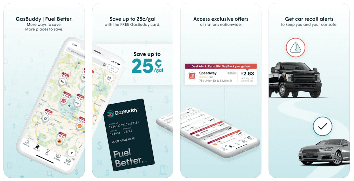 Preview of the GasBuddy app
