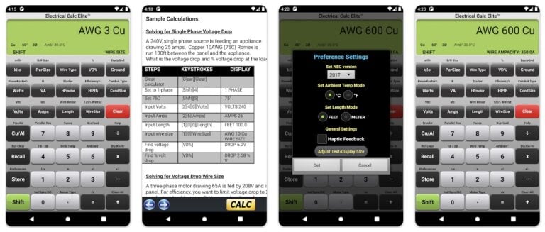 image of Electrical Calc Elite app