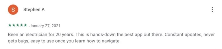 image of Electrician's Bible app review