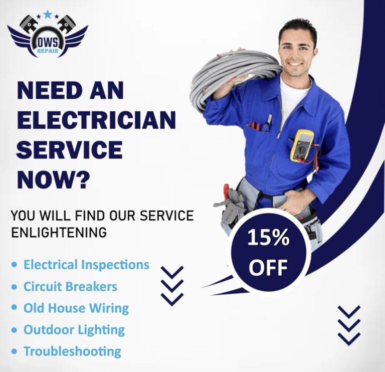 image of Instagram ad for electrician service