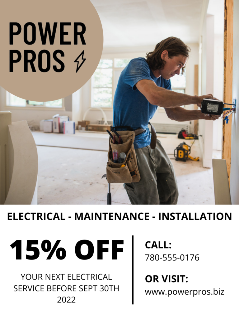 image of electrician flyer