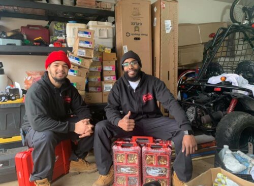 image of Andrew Mitchell and Isaiah Pinnock of Mitchell's Plumbing and Heating
