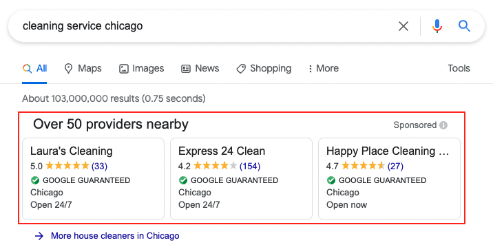 How to get clients for a cleaning business: GLSA listings