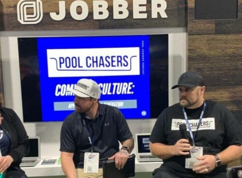 image of Jobber panelists from the Western Pool and Spa Show