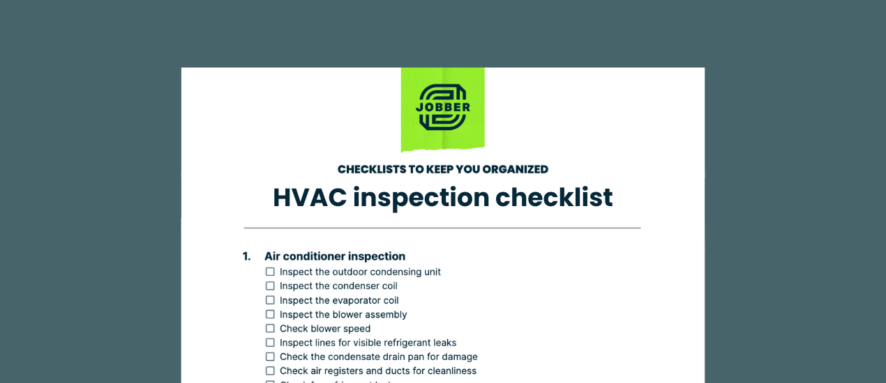 Downloadable HVAC inspection checklist preview