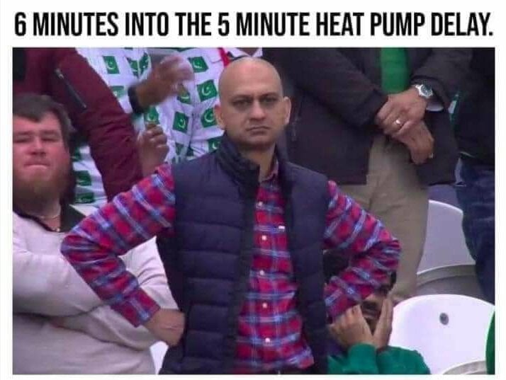 Man looking annoyed with his hands on his hips. The caption says, 