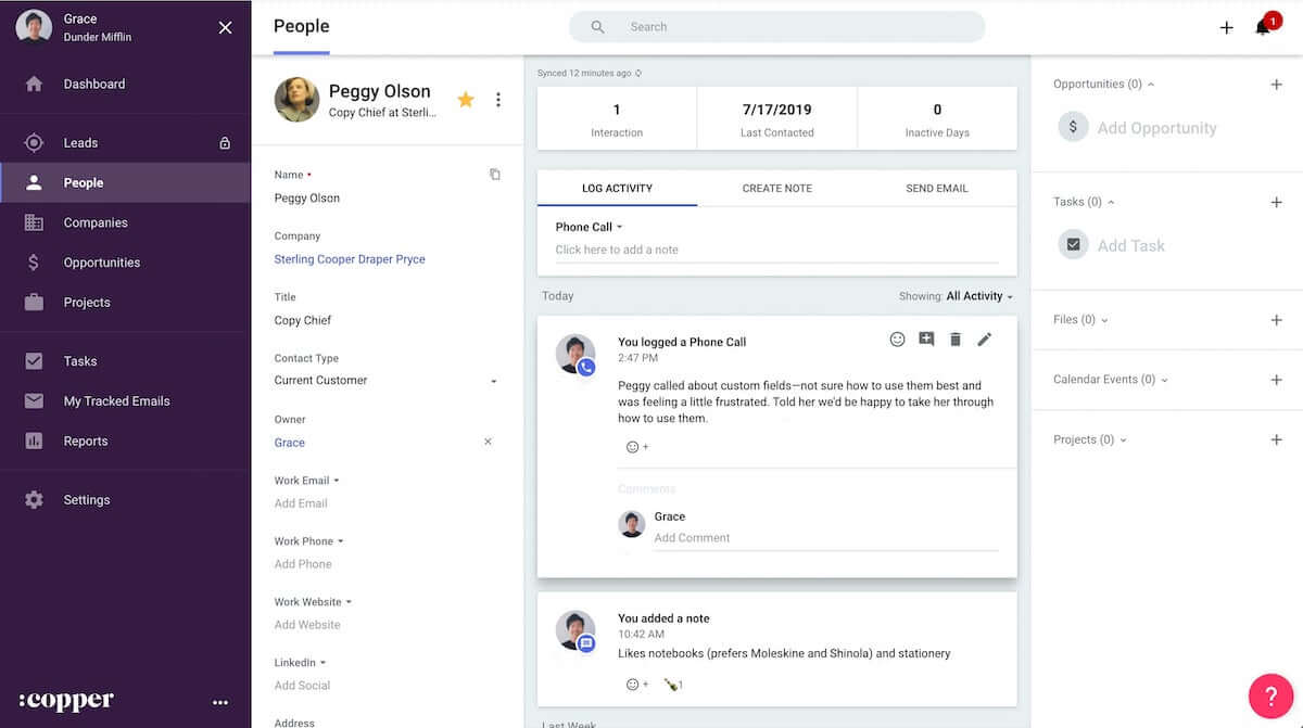 Preview of Copper CRM