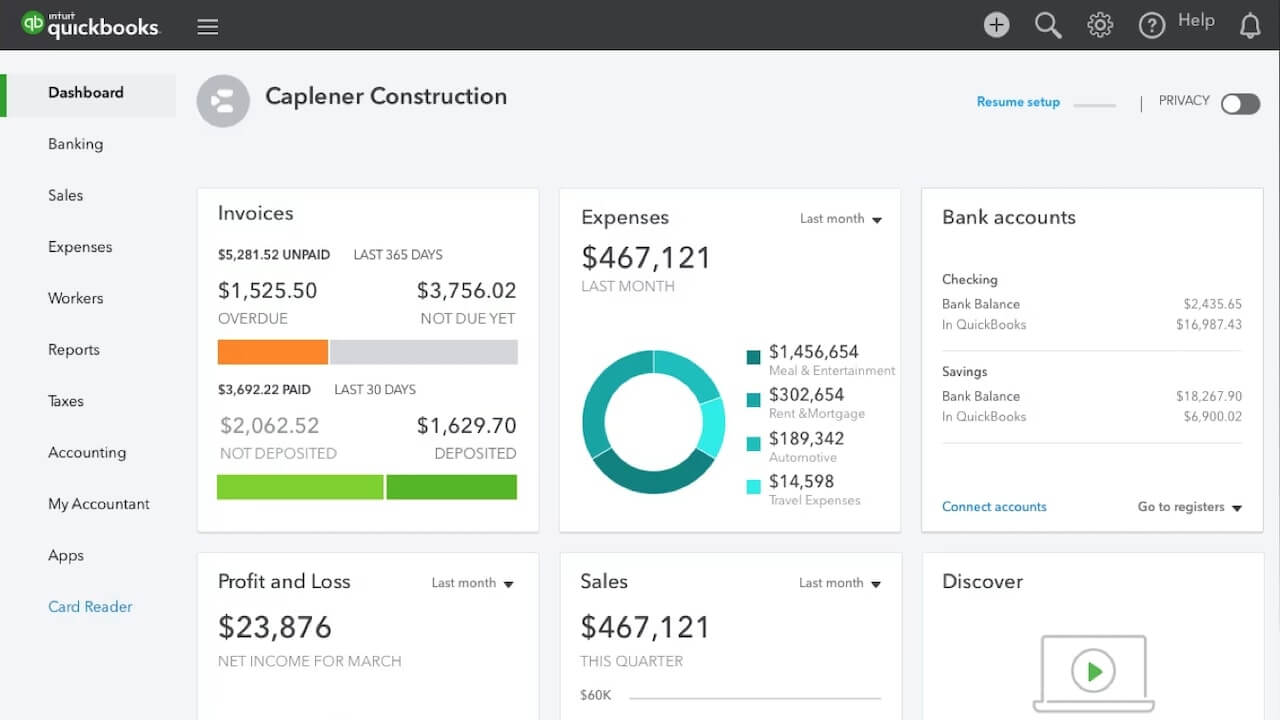 QuickBooks Online accounting app
