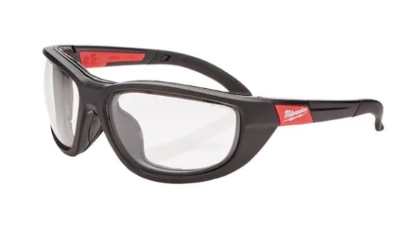 Milwaukee Performance Safety Glasses with Clear Fog-Free Lenses and Gasket