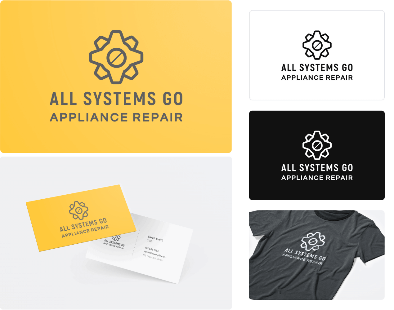 appliance repair business names - logo application