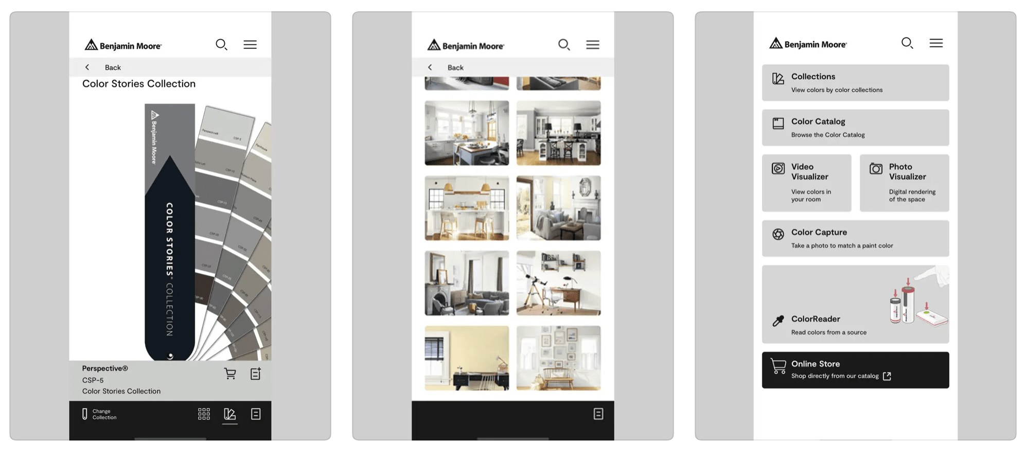Benjamin Moore color portfolio app
