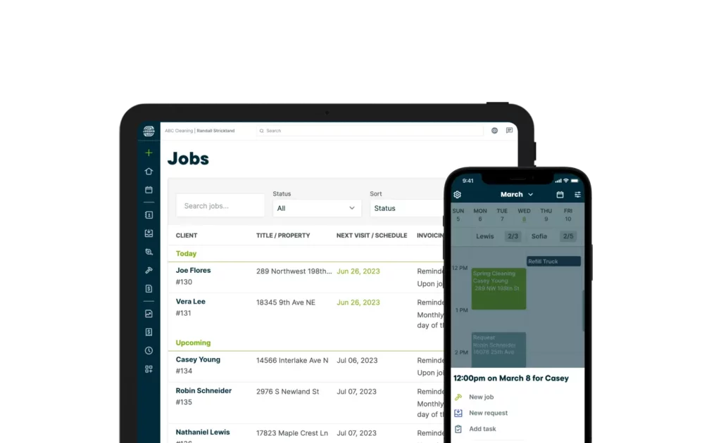 Work order management software by Jobber