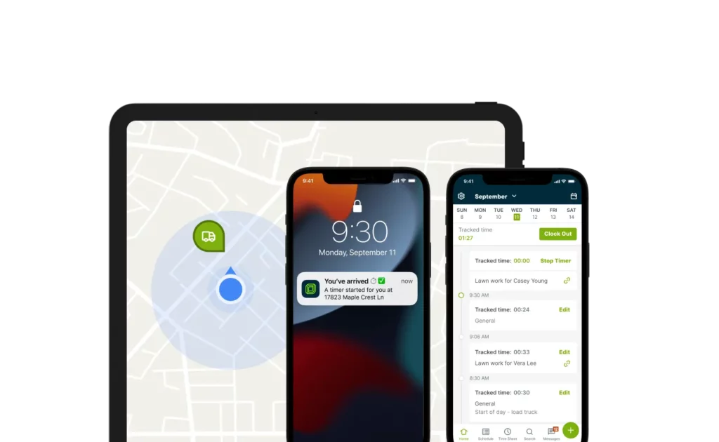 Location timers in Jobber