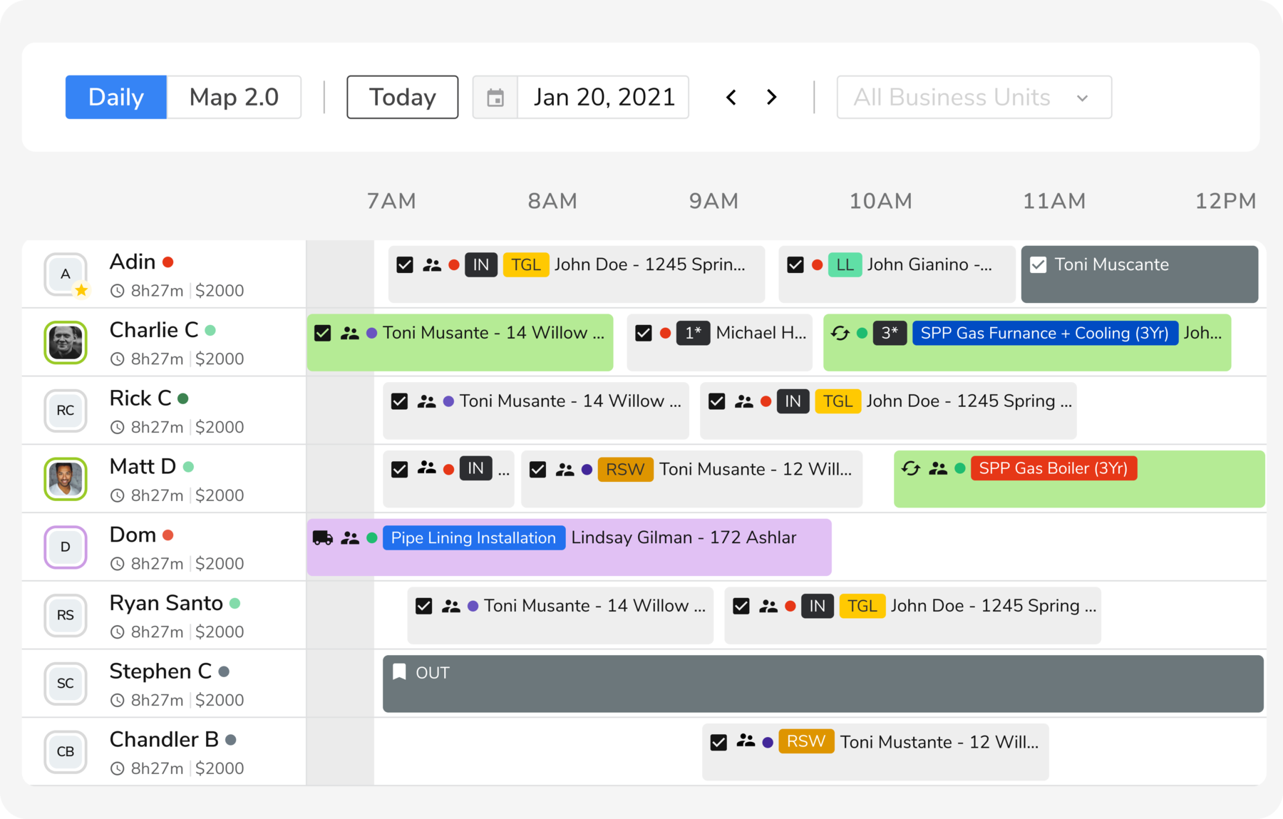 ServiceTitan mobile field service app