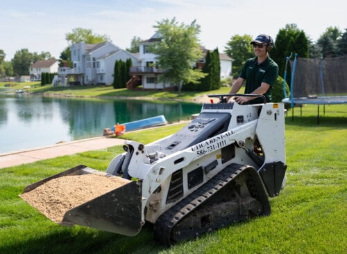 image of Keith Kalfas from Kalfas Landscaping on the job